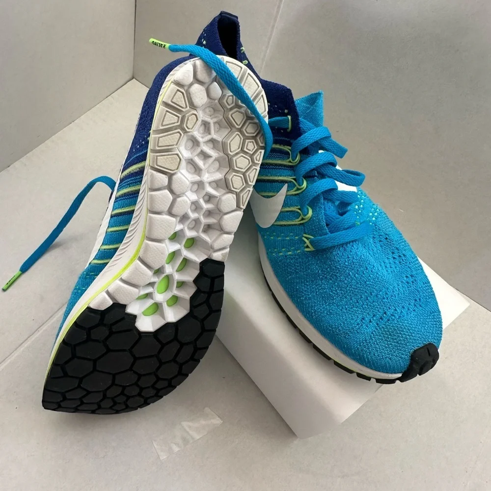 Nike Blue and White Running Shoes size 7